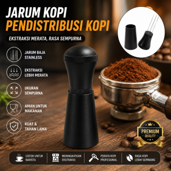 One Two Cups Jarum Kopi Espresso WDT Needle Distribution Tool 6 Pin - MD-600
