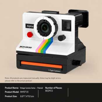 Gambar produk RAZUS Mainan Balok Susun Vintage Retro Camera Polaroid Bricks Blok - MY97131 - Kemasan