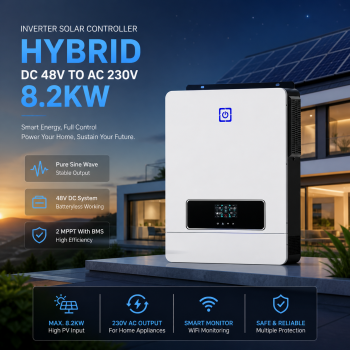 SolaBright Inverter Solar Controller Hybrid DC 48V to AC 230V 8.2KW - XS906