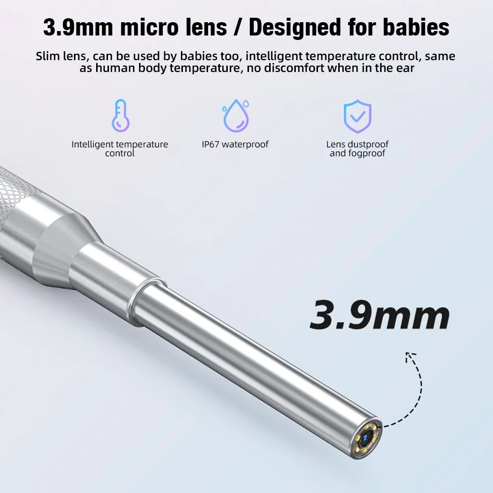 Taffware Kamera Pembersih Telinga Otoskop Endoscope 4.3 Inch IPS 1MP - P60 Gambar produk Taffware Kamera Pembersih Telinga Otoskop Endoscope 4.3 Inch IPS 1MP - P60 - 4