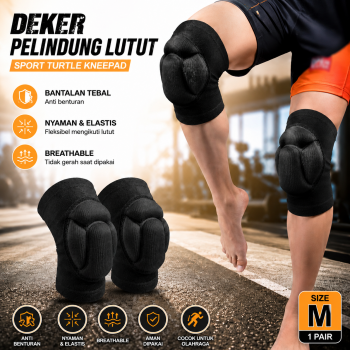 Karasu Deker Pelindung Lutut Sport Turtle Kneepad Gym Fitness 1 Pair - INU65