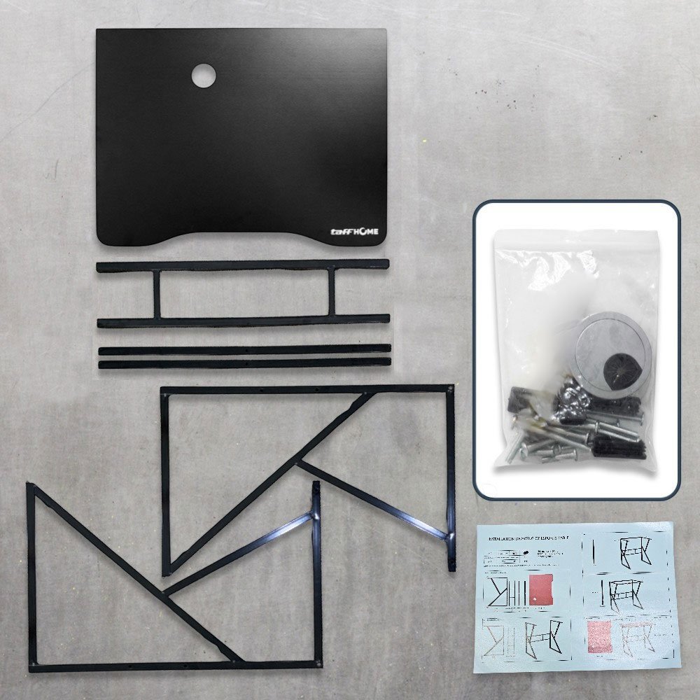 TaffHOME Meja Komputer Gaming Laptop PC Desk Frame with Cable Hole 80x60cm - FH-3 Gambar produk TaffHOME Meja Komputer Gaming Laptop PC Desk Frame with Cable Hole 80x60cm - FH-3 - 7