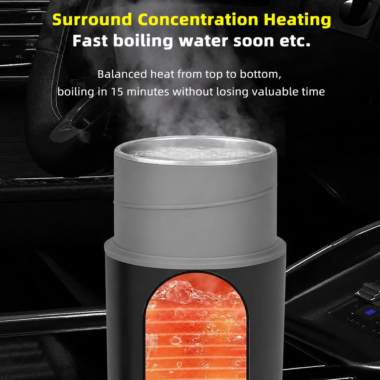 Gambar produk Yannice Termos Pemanas Air Listrik Mobil Portable Water Heater 500ml - R1B - 2