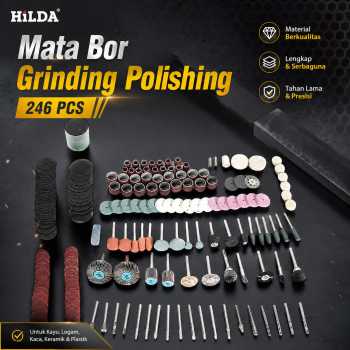 Gambar produk HILDA Set Mata Bor Grinding Polishing Cutting Drill 246 PCS - KSDMPJ-2