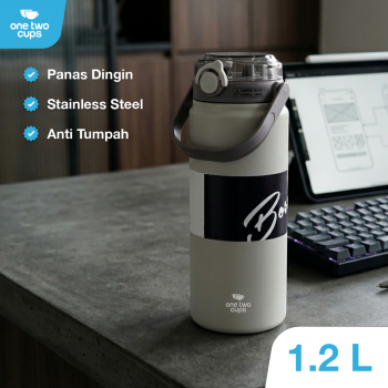 One Two Cups Botol Minum Tumbler Air Panas Dingin Double Spout 1.2L - SP-602
