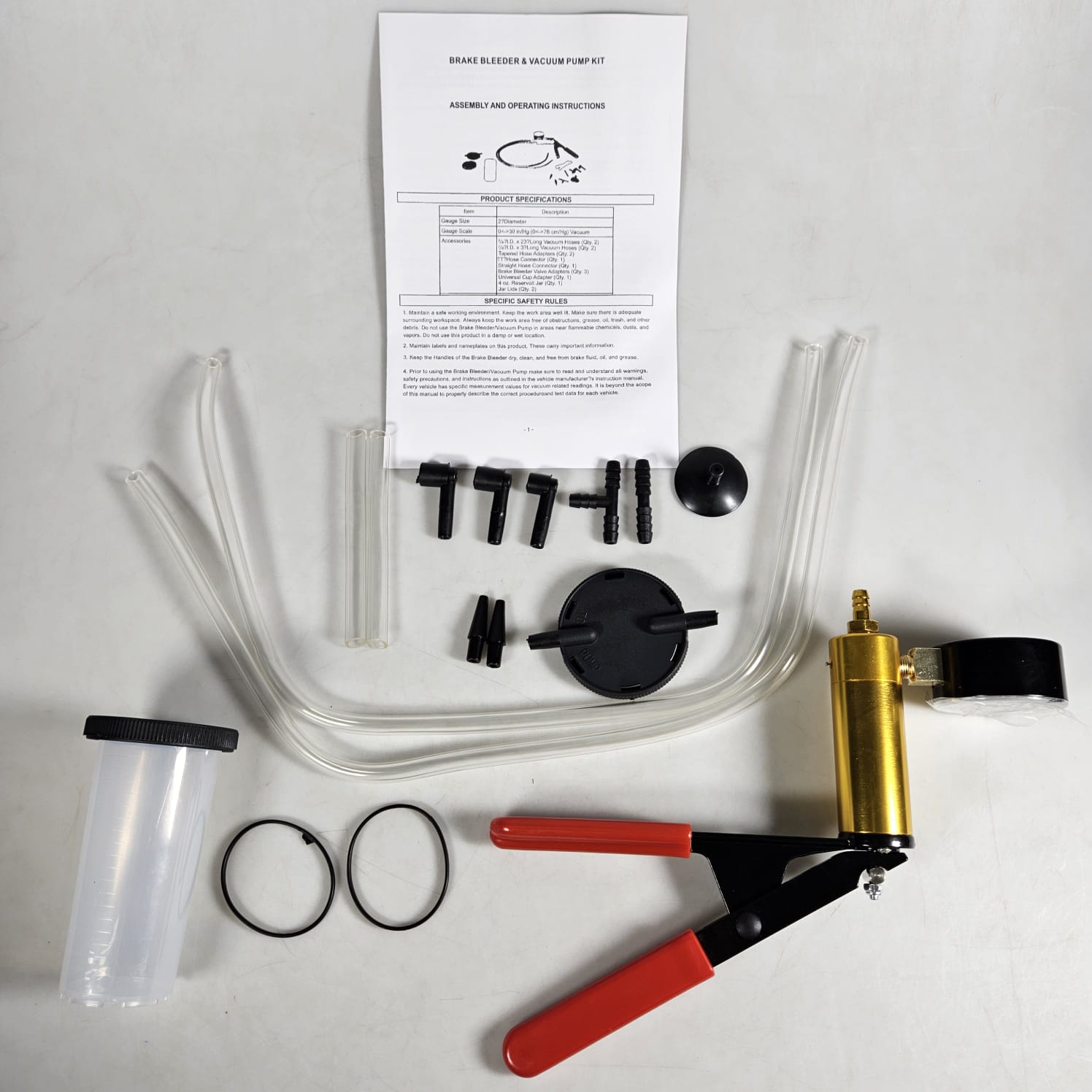 FDIT Pistol Vakum Minyak Rem Mobil Vacuum Brake Bleeder Kit - WLXY Gambar produk FDIT Pistol Vakum Minyak Rem Mobil Vacuum Brake Bleeder Kit - WLXY - 5