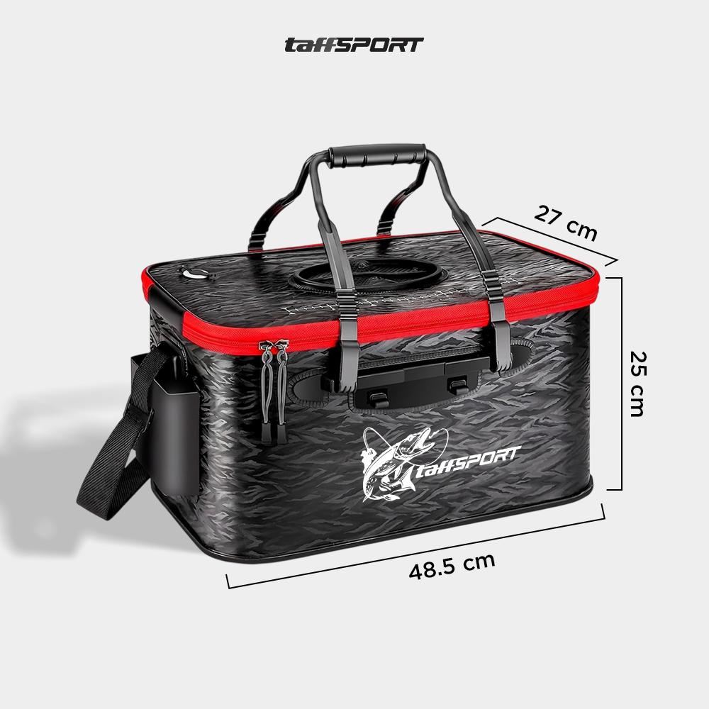 TaffSPORT Tas Pancing Ember Lipat 3D Waterproof EVA Fishing Bucket L - INU122 Gambar produk TaffSPORT Tas Pancing Ember Lipat 3D Waterproof EVA Fishing Bucket L - INU122 - 7
