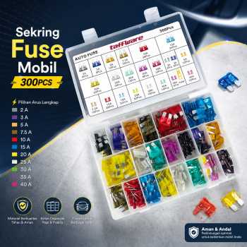 Taffware Sekring Mobil Car Fuse Blade Medium with Box 300 PCS - OC-300