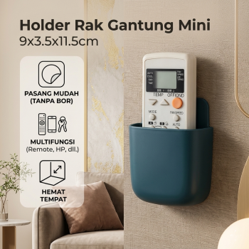 BLINGIRD Holder Rak Gantung Mini Organizer Storage Box 9x3.5x11.5cm - YJ45-B