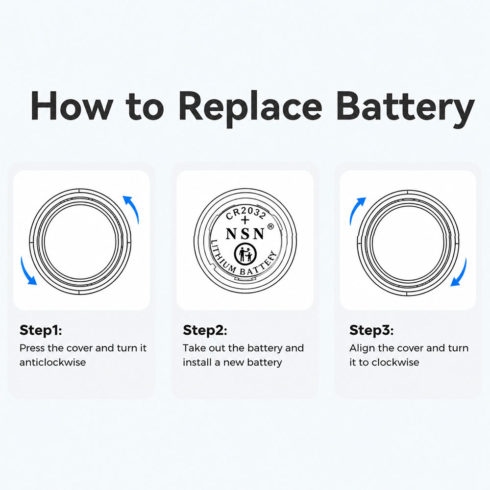 Gambar produk ESSAGER Smart Tag Tracker Bluetooth Finder Key iOS Support Only 4 PCS - ESFD-ZY02-4Z - 7
