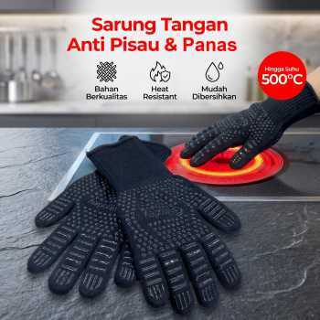 Rhodey Sarung Tangan Anti Pisau dan Panas Heat Resistant Oven - W43