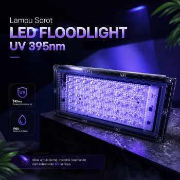 YCRAYS Lampu Sorot LED Floodlight Waterproof UV Ultraviolet 395nm - YC01