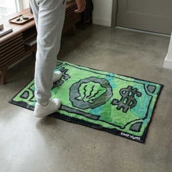 TaffHOME Keset Karpet Lantai Bulu Absorbent Cartoon Money 60x90cm - TH-02