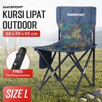 TaffSPORT Kursi Lipat Outdoor Camping Portable Oxford Folding Chair - OL3336