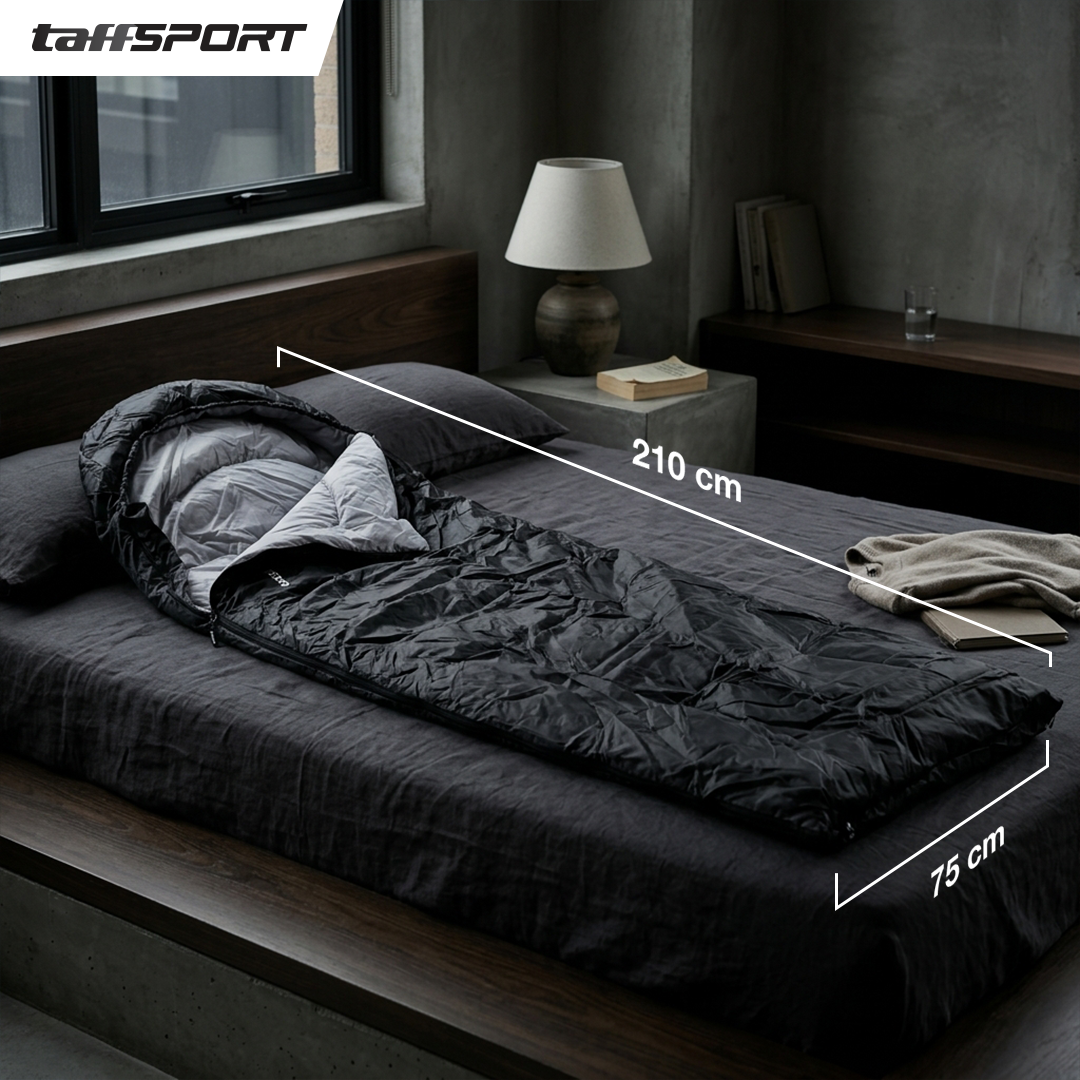 Gambar produk TaffSPORT Kantong Tidur Sleeping Bag 2in1 Envelope Model 2.1Mx75cm - INU117 - 8