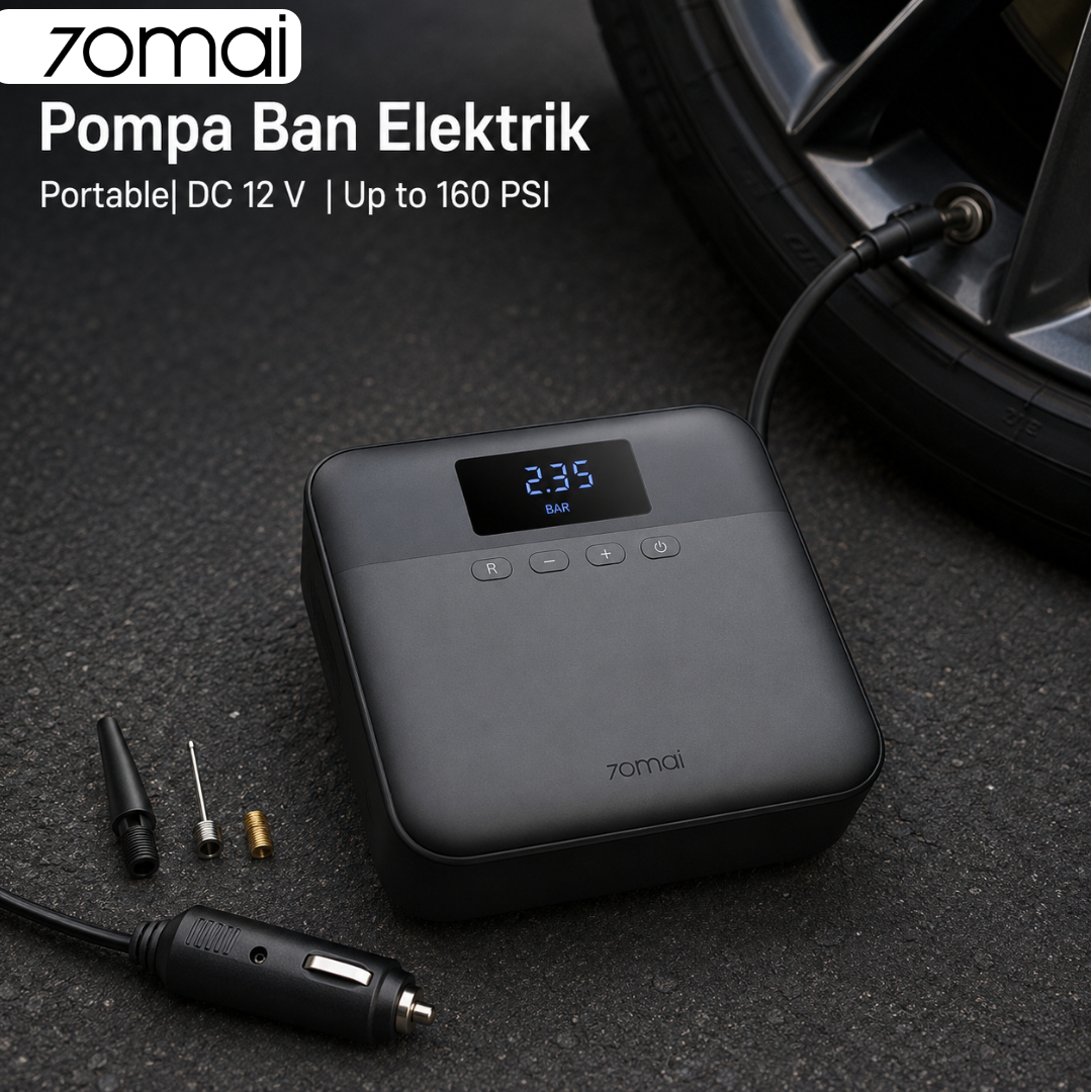70mai Pompa Ban Elektrik Portable Air Compressor DC 12V 160 PSI - Midrive TP03 Gambar produk 70mai Pompa Ban Elektrik Portable Air Compressor DC 12V 160 PSI - Midrive TP03 - Utama