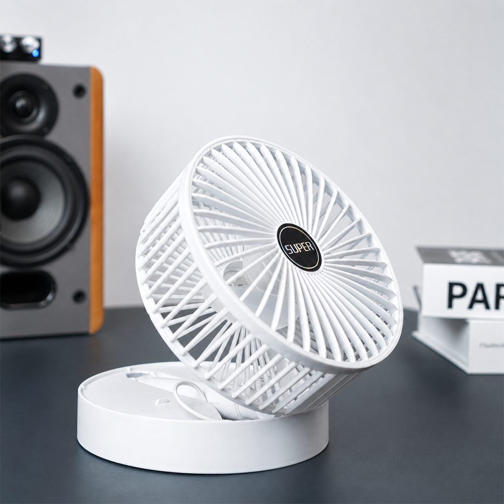 SUPER Kipas Angin Meja Portable Desk Fan USB 6.5 Inch 4.5W - A8 Gambar produk SUPER Kipas Angin Meja Portable Desk Fan USB 6.5 Inch 4.5W - A8 - 7