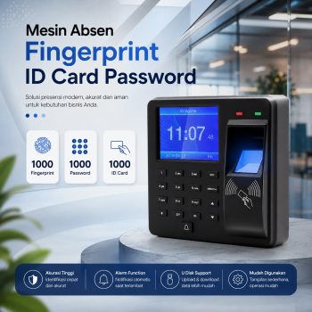 Taffware Mesin Absen Sidik Jari Attendance Fingerprint ID Card - M10H