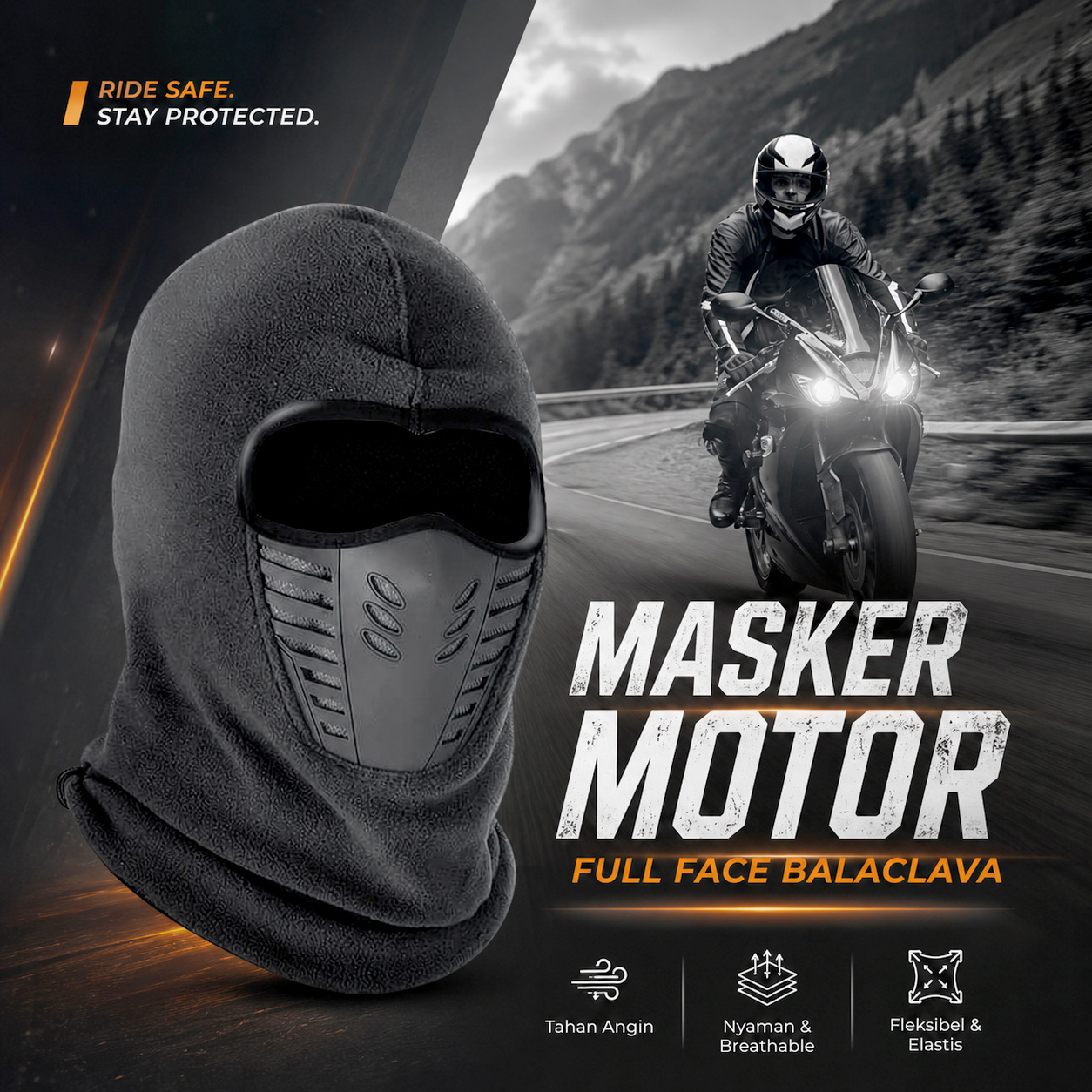 Balight Masker Motor Full Face Balaclava dengan Filter Anti Debu - CISE Gambar produk Balight Masker Motor Full Face Balaclava dengan Filter Anti Debu - CISE - Utama