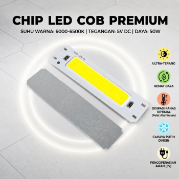 Ovicart Chip LED Lampu COB Car Interior Desk Lamp 6000-6500K 5V 50W - JH-6015-0106