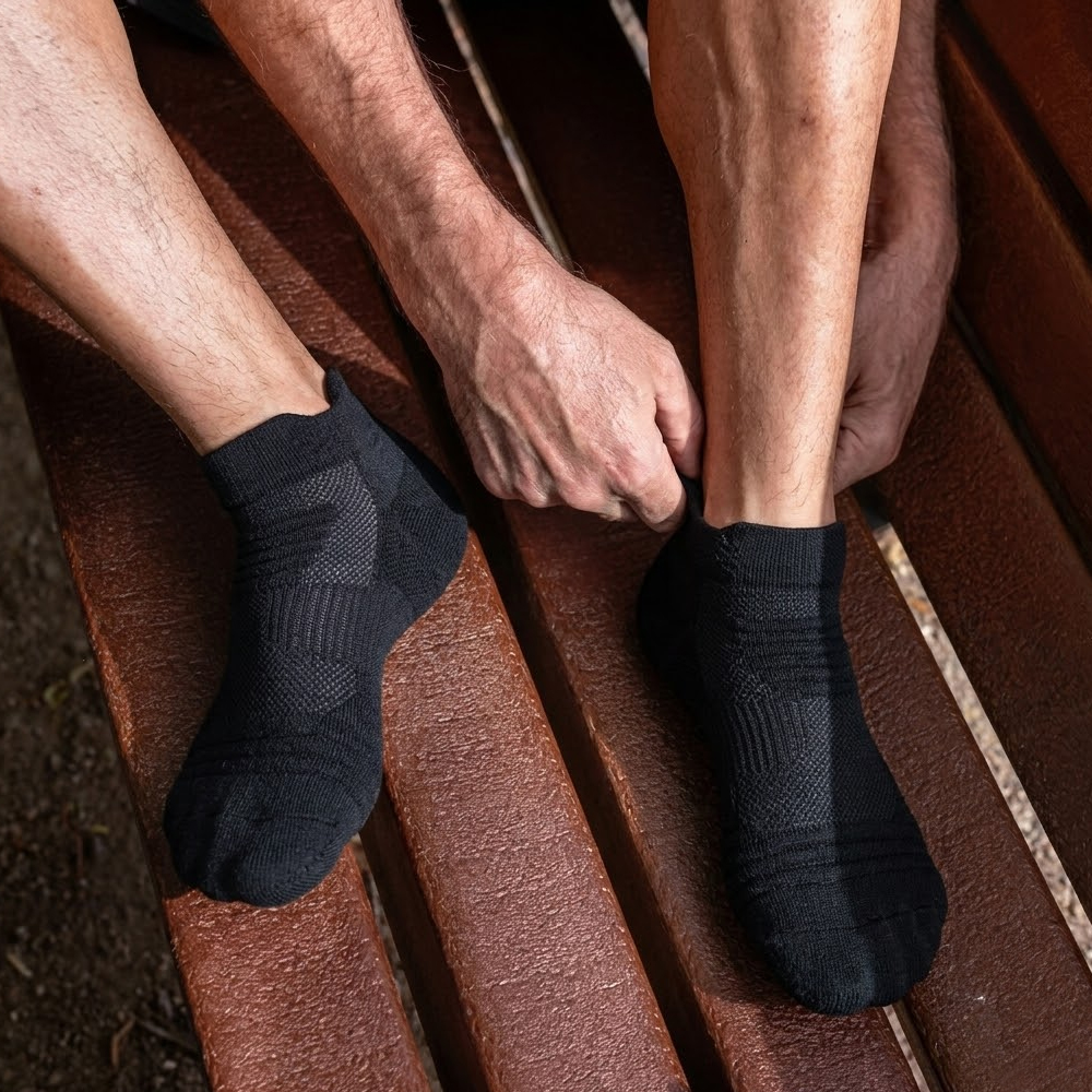 ATLKO Kaos Kaki Pendek Olahraga Towel Sock Unisex 37-46 3 Pasang - S072 Gambar produk ATLKO Kaos Kaki Pendek Olahraga Towel Sock Unisex 37-46 3 Pasang - S072 - 6