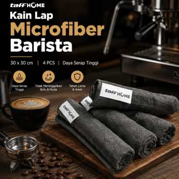 TaffHOME Kain Lap Barista Microfiber Quick Drying 30x30cm 4 PCS - W-36P
