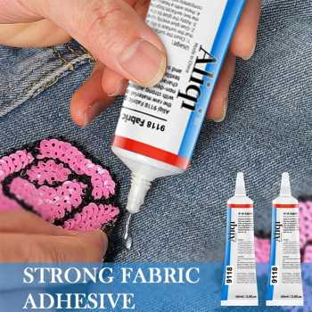 Aliqi Cairan Liquid Lem Perekat Kain Fabric Sew Glue Waterproof 60ml - js060