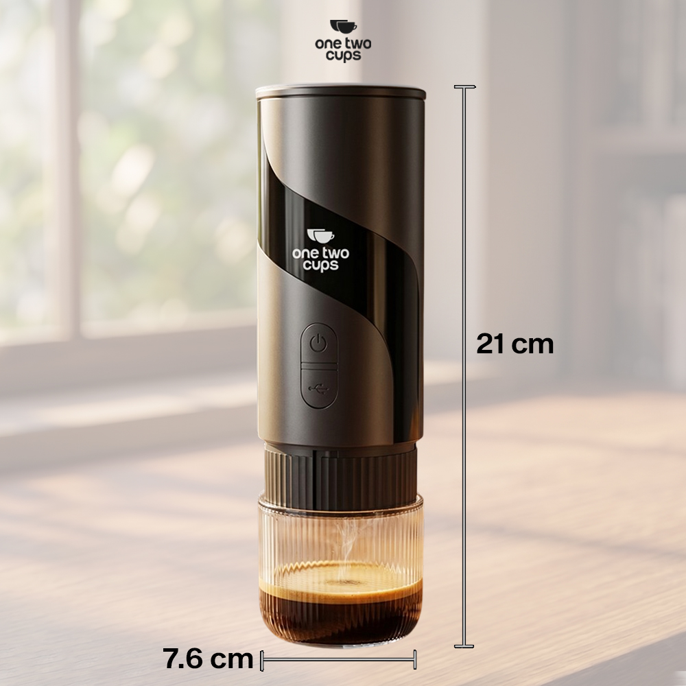 One Two Cups Portable Coffee Maker 2in1 20 Bar 1500mAh for Nespresso - HS9440-1S Gambar produk One Two Cups Portable Coffee Maker 2in1 20 Bar 1500mAh for Nespresso - HS9440-1S - 7