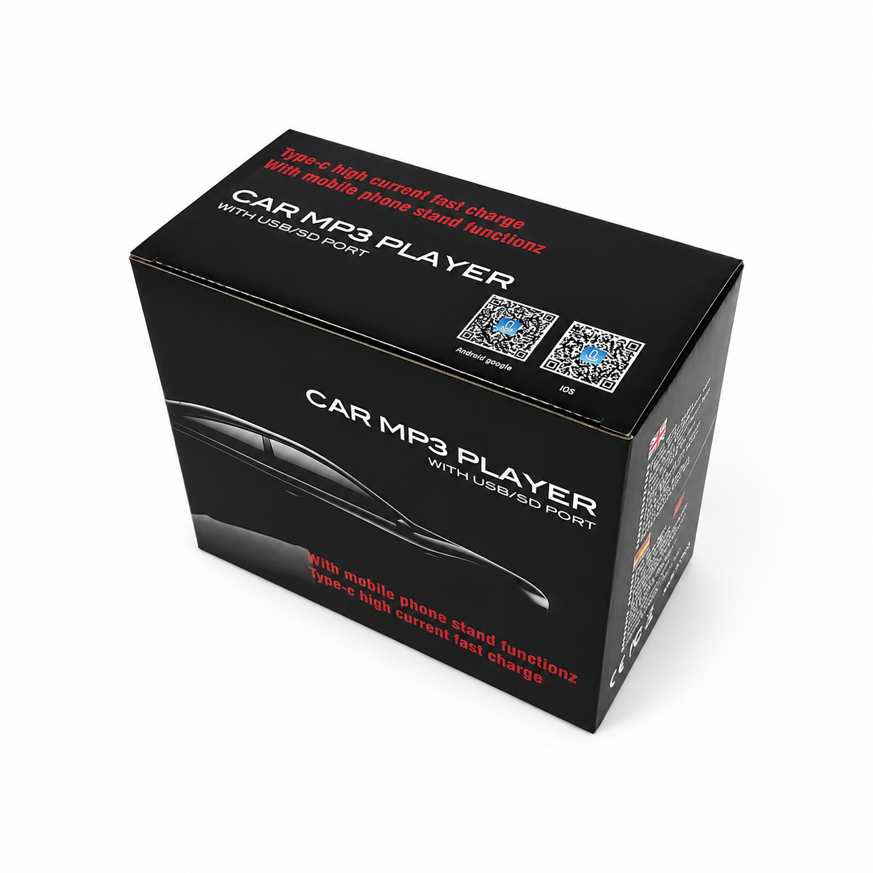 Taffware Tape Mobil Audio MP3 Player Bluetooth USB ISO Phone Holder - HL86 Gambar produk Taffware Tape Mobil Audio MP3 Player Bluetooth USB ISO Phone Holder - HL86 - Kemasan