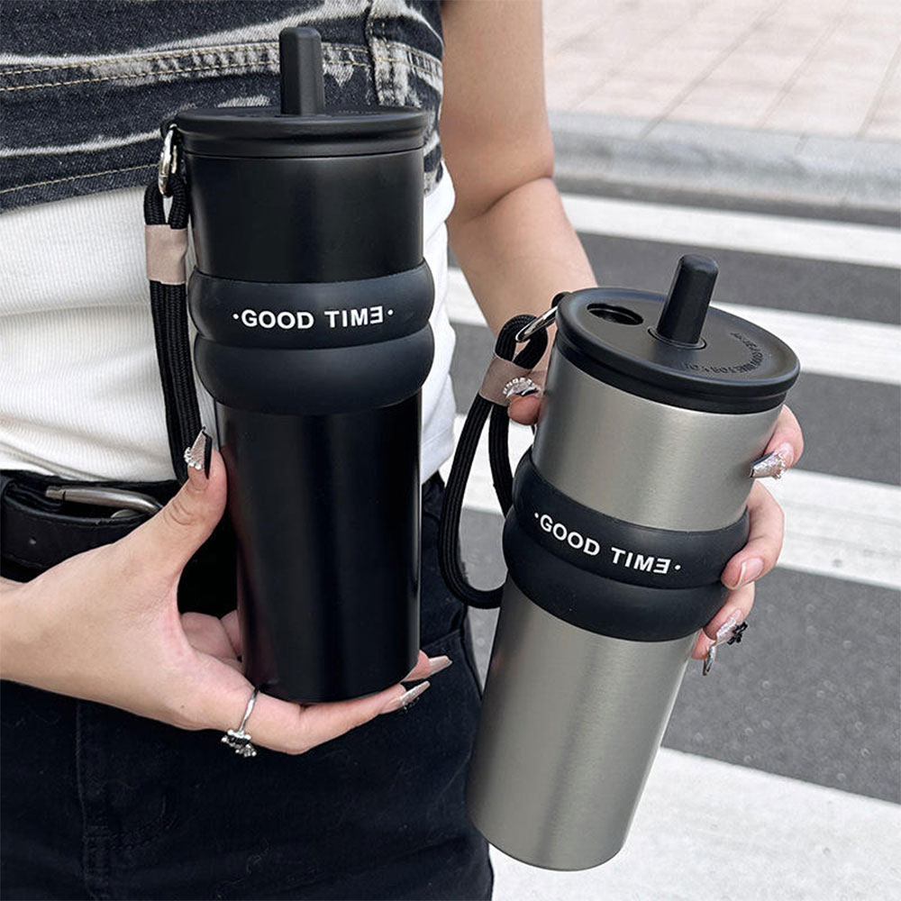 One Two Cups Botol Minum Tumbler Air Panas Dingin with Straw 710ml - YS-1000 Gambar produk One Two Cups Botol Minum Tumbler Air Panas Dingin with Straw 710ml - YS-1000 - 3