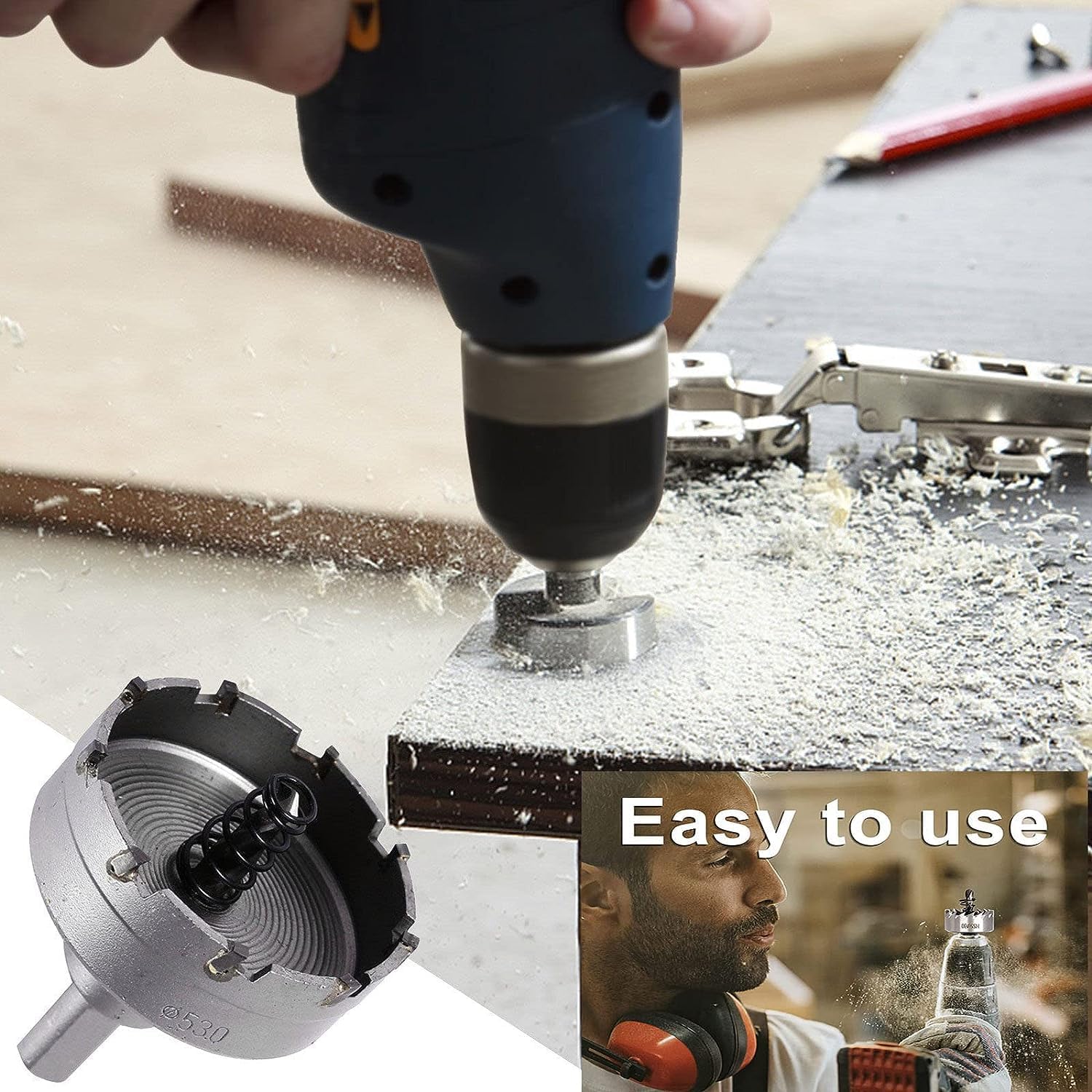 CNCCANEN Mata Bor Pelubang HSS Hole Saw Bit Set 12 PCS - GJ0105 Gambar produk CNCCANEN Mata Bor Pelubang HSS Hole Saw Bit Set 12 PCS - GJ0105 - 3