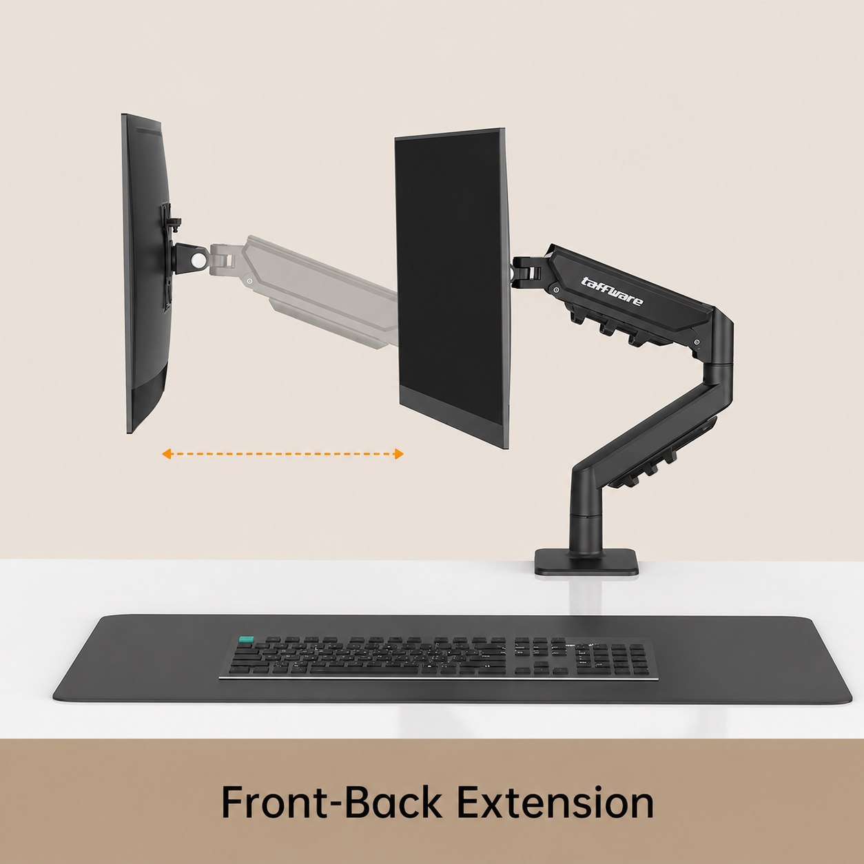 Taffware Bracket Monitor Table Mount Clamp VESA 100x100 17-32 Inch TV - F80 Gambar produk Taffware Bracket Monitor Table Mount Clamp VESA 100x100 17-32 Inch TV - F80 - 5