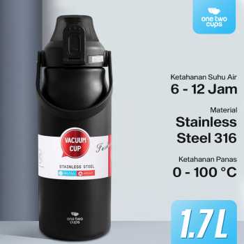 One Two Cups Botol Minum Tumbler Air Panas Dingin Double Spout 1.7L - ZY269