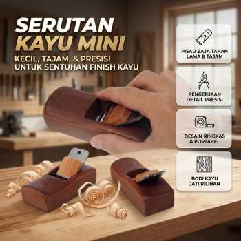 MUDINGFANG Ketam Serutan Kayu Mini Manual Hand Carpentry - WDS795