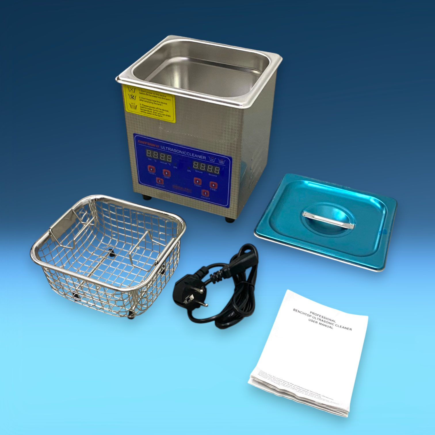 Taffware Mesin Pembersih Perhiasan Ultrasonic Cleaner 2L 60W - KZ-D2 Gambar produk Taffware Mesin Pembersih Perhiasan Ultrasonic Cleaner 2L 60W - KZ-D2 - 6