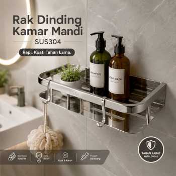 CANRY Rak Dinding Kamar Mandi Organizer Rack Stainless Steel SUS304 - C30