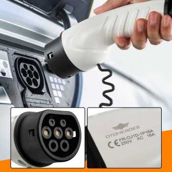 Gambar produk OTOHEROES Charger Mobil Listrik EV 1-Phase 16A 3.5KW EU to Type 2 - IEC 62196 - 1