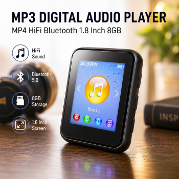 JAHO MP3 Digital Audio Player MP4 HiFi Bluetooth 1.8 Inch 8GB - JS-15