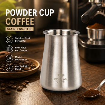 One Two Cups Tempat Bubuk Kopi Filter Powder Cup Stainless Steel - OKL01