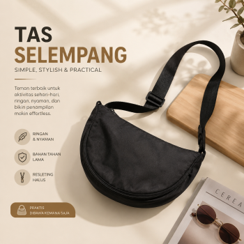 Gambar produk BANKUO Tas Selempang Crossbody Sling Bag Dumpling Adjustable Strap - BK22