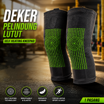 PLS Deker Pelindung Lutut Self Heating Kneepad Gym Fitness 1 Pair - PLS2