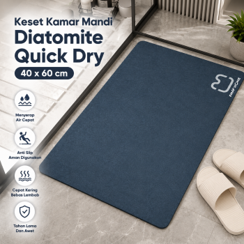 TaffHOME Keset Kamar Mandi Anti Slip Diatomite Quick Dry 40x60cm - LA50