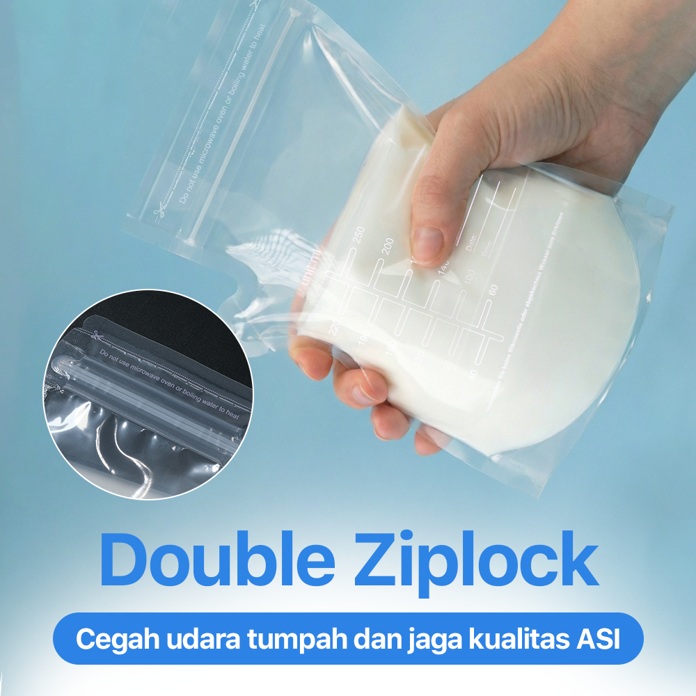 MAIBA Kantong ASI Breast Milk Storage Bag 250 ml 30 PCS 250ml - MA250 Gambar produk MAIBA Kantong ASI Breast Milk Storage Bag 250 ml 30 PCS 250ml - MA250 - 2