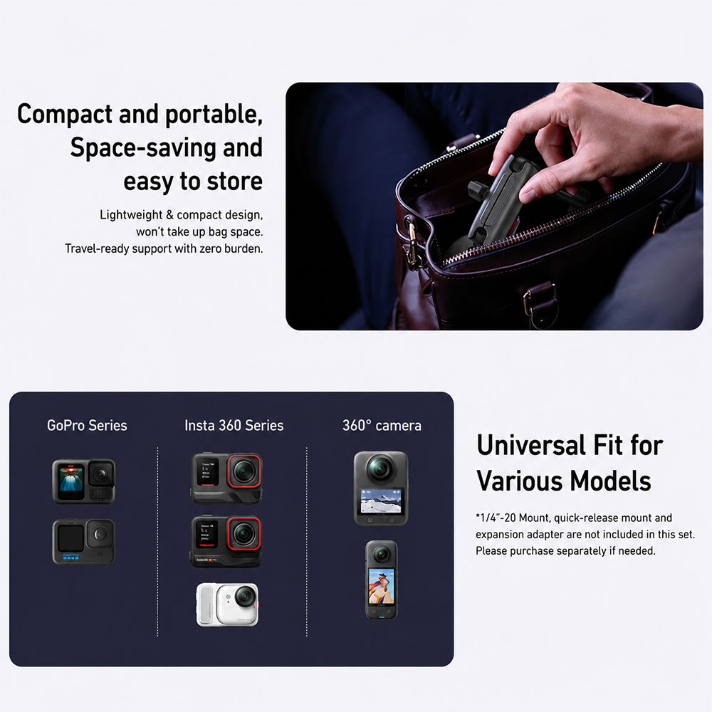 TELESIN Electric Suction Cup Mount For DJI Osmo Pocket 3 Dual Ball - S3-SUS-07 Gambar produk TELESIN Electric Suction Cup Mount For DJI Osmo Pocket 3 Dual Ball - S3-SUS-07 - 7