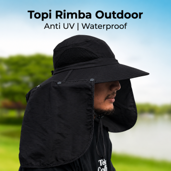 Rhodey Topi Rimba Outdoor Anti UV Waterproof Boonie Hat Nylon - BH032