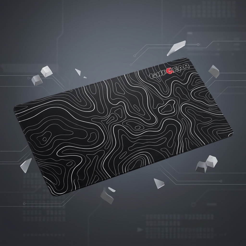 TaffGEAR Mouse Pad Gaming Abstract Topography Desk Mat 600x300x3mm - YL-850 Gambar produk TaffGEAR Mouse Pad Gaming Abstract Topography Desk Mat 600x300x3mm - YL-850 - 1