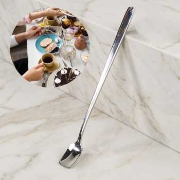 JUICI Sendok Teh Gagang Panjang Long Tea Spoon Stainless Steel 15cm - GGN285