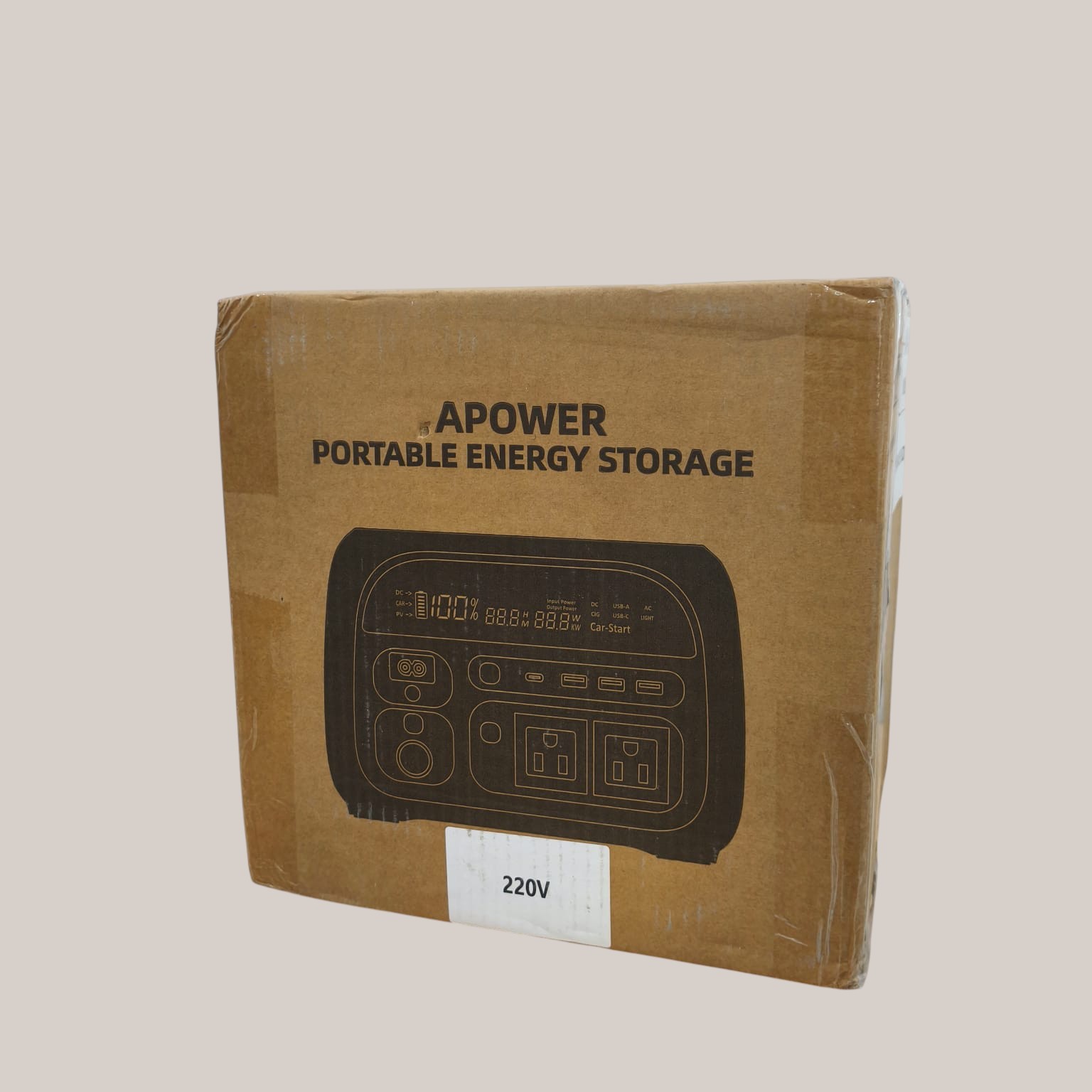 Gambar produk APOWER Portable Power Supply Outdoor Generator 220V 400W 108000mAh - AP400-UNI - Kemasan