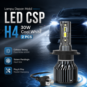 INOMOTIV Lampu Depan Mobil Headlight LED H4 30W Cool White 2 PCS - V2T