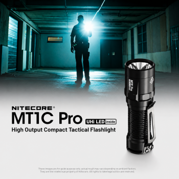 NITECORE Senter LED Tactical Flashlight UHi 20 IP68 1000 Lumens - MT1C PRO